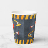 Gobelets En Papier Camions de construction Machines lourdes Anniversa (Droite)