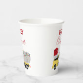 Gobelets En Papier Camions de transport de camion de Noël (Gauche)