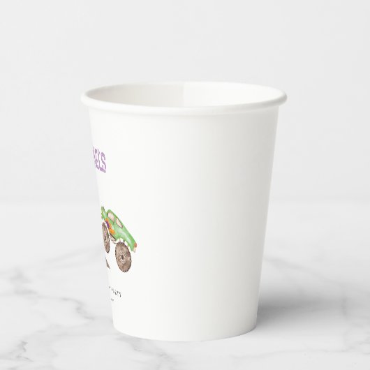 Gobelets En Papier Camions Monster Violet