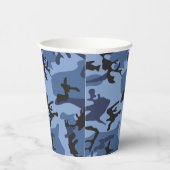 Gobelets En Papier Camouflage bleu marine, Militaire, Armée (Droite)