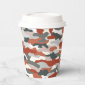 Gobelets En Papier Camouflage d'automne (Gauche)