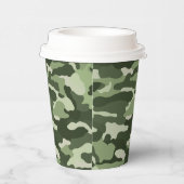 Gobelets En Papier Camouflage vert (Droite)