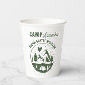 Gobelets En Papier Camp Bachelorette Party Camping Bach  (Verso)