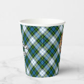 Gobelets En Papier Campbell Crest au-dessus de Tartan (Droite)