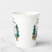 Gobelets En Papier Camper Camper Van Trees Camping 1er anniversaire (Gauche)