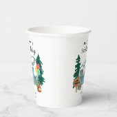 Gobelets En Papier Camper Camper Van Trees Camping 1er anniversaire (Droite)