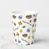 Gobelets En Papier Camping D’Été Les mores Camping Bon Camper Bonfire (Recto)