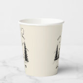 Gobelets En Papier Camping d'anniversaire personnalisé (Gauche)