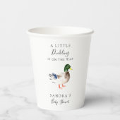 Gobelets En Papier Canard Mallard Baby shower Petit Canard Simple (Verso)