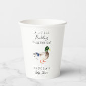 Gobelets En Papier Canard Mallard Baby shower Petit Canard Simple (Recto)
