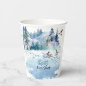 Gobelets En Papier Canards Bois Forêt Boy Baby shower (Verso)