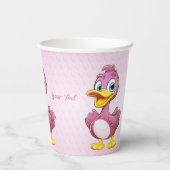 Gobelets En Papier Canards roses tasse de papier (Verso)