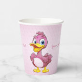 Gobelets En Papier Canards roses tasse de papier (Gauche)