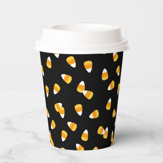 Gobelets En Papier Candy Corn Halloween Party (Verso)