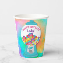 Candy Theme Fille colorée arc-en-ciel anniversaire