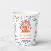Gobelets En Papier Candyland Sweet Celebration Anniversaire de enfant (Verso)