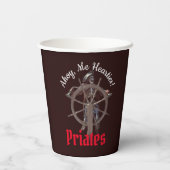 Gobelets En Papier Capitaine Rum Party Pirates (Verso)
