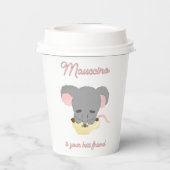 Gobelets En Papier Cappuccino de cacao de souris (Verso)