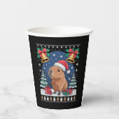 Gobelets En Papier Capybara Animal Lover Xmas Gift Ugly Capybara  (Recto)