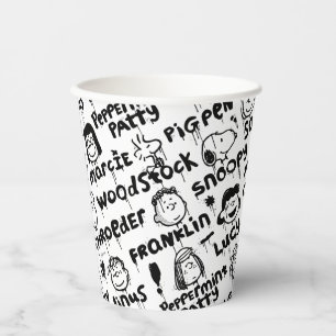 Gobelets En Papier Caractères arachide Motif Graffiti