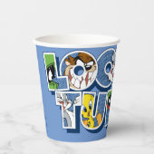 Gobelets En Papier Caractères LOONEY TUNES™ en lettres (Recto)