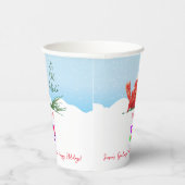 Gobelets En Papier Cardinal dans le commerce de neige Logo Café (Droite)