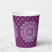 Gobelets En Papier Cardinal Red Rosace (Verso)