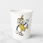 Gobelets En Papier Caricature à la banane (Recto)