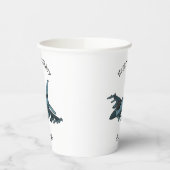 Gobelets En Papier Caricature d'avion de chasse militaire (Gauche)