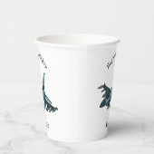 Gobelets En Papier Caricature d'avion de chasse militaire (Droite)