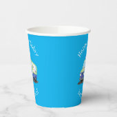 Gobelets En Papier Caricature de camion de glace joli (Gauche)