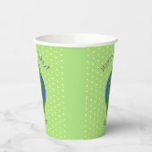 Gobelets En Papier Caricature de concombre vert mou (Gauche)