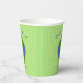 Gobelets En Papier Caricature de concombre vert mou (Droite)