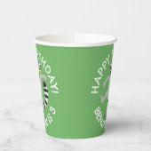 Gobelets En Papier Caricature de lémurien à queue mignonne anniversai (Gauche)