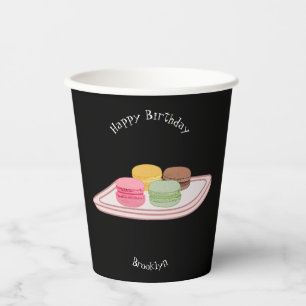 Gobelets En Papier Caricature de Macaron
