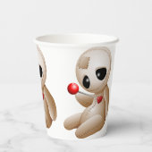 Gobelets En Papier Caricature de poupée vaudou en amour (Verso)