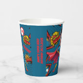 Gobelets En Papier Caricature sur mesure en super-héros 10e anniversa (Gauche)
