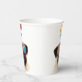 Gobelets En Papier Carlin Chien avec Coeurs Saint-Valentin (Droite)