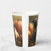 Gobelets En Papier Carlin Chiot Automne Citrouille de plaisir (Gauche)