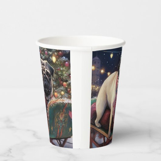 Gobelets En Papier Carlin Noël Festive Saison (Droite)