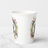 Gobelets En Papier Carlin Noël Wreath Festive Pup (Droite)