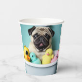 Gobelets En Papier Carlin Paradise : Beauté de bain dans le bain à re (Verso)