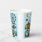 Gobelets En Papier carnaval d'halloween sous l'océan (Gauche)