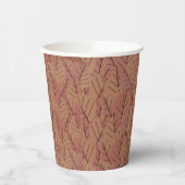 Gobelets En Papier Carré de brindilles d'automne (Gauche)