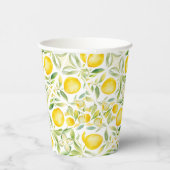 Gobelets En Papier Carreaux de citron méditerranéen (Droite)