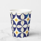Gobelets En Papier Carreaux portugais - Azulejo Motif Design (Droite)