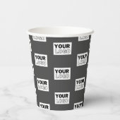 Gobelets En Papier Carrelage de votre logo de conception d'image ou d (Verso)