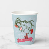 Gobelets En Papier Carrelage en céramique de Noël (Verso)