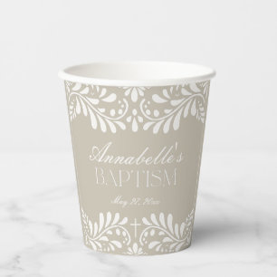 Gobelets En Papier Carrelage Talavera Beige Style espagnol Fiesta Bap
