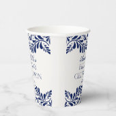 Gobelets En Papier Carrelage Talavera bleu Espagne fête d'anniversair (Droite)